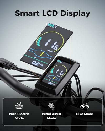 Jasion EB7 ST 2.0 Electric Bike Adults, 28MPH Max Speed[850W Power Motor], 55 Mile Ranges[480Wh Removable Battery], Foldable Ebikes with Dual Suspension, Step-Thru 20″ Fat Tire Adult Electric Bicycles