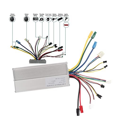 VBESTLIFE Front Wheel Electric Conversion Motor Kit, 20 Inch 48V 1500W Electric Bike Front Drive Motor Wheel Kit with 35A Controller LC?S866 Meter Shifter Assist Sensor - Image 6