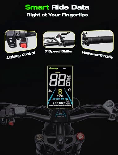 tifgalop Adult Electric Bike, 1000W Motor Maximum Speed 33MPH and 48V 18Ah Detachable Lithium Battery, Maximum Range 90km, 26 Inch Off-Road Tire Mountain Snow Beach Electric Bike