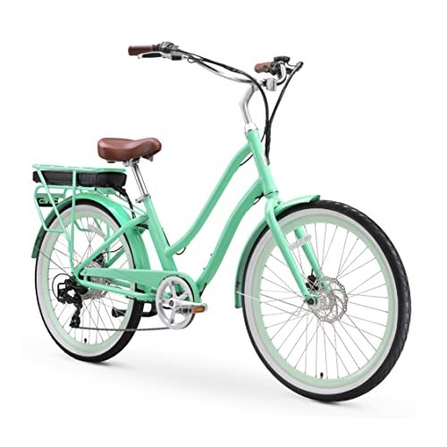 sixthreezero EVRYjourney Women’s Electric Bike, Step-Through Touring Hybrid eBike, 250/500 Watt Motor, 26″ Bicycle, Multiple Colors - Image 3