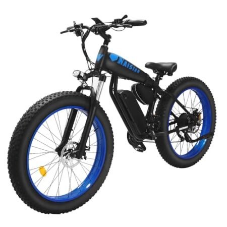 Naisian 26″ Electric Bike for Adults,1000W Motor,Max 34MPH& 50 Miles Long Range,48V 14.5AH Removable Battery, 21-Speed Gears, Beach Mountain Snow E-Bike UL Certified（US Warehouse）