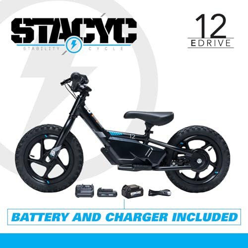STACYC 12eDRIVE Electric Balance Bike for Kids Ages 3-5 Years Old Bundle 5AH 20VMAX E Bike Battery for 12eDrive and 16eDrive Bikes - Image 5