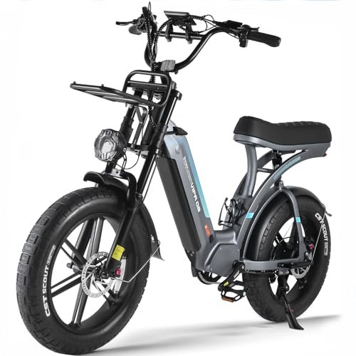 OUXI Electric Bike for Adults, Q8 Electric Bike with 750W Motor 48V 20Ah Removable Battery, 20”x 4.0 Fat Tire Electric Bike, 31MPH Commuter E Bike, Hydraulic Brake, 7 Speed, Electric Mountain Bike - Image 5