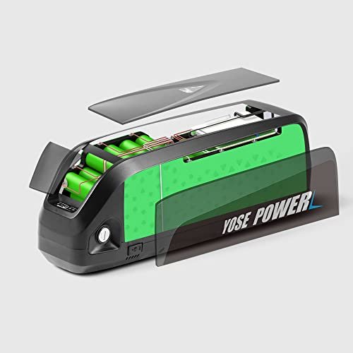 Yose Power Ebike Battery 36V 13Ah 17.4Ah/48V 13Ah 20Ah/52V 13Ah 15Ah Down Tube Battery for 200-1500W Motor, Electric Bicycle Lithium-Ion Battery, Safe Lock, Led Indicator Light, with Base and Charger - Image 6