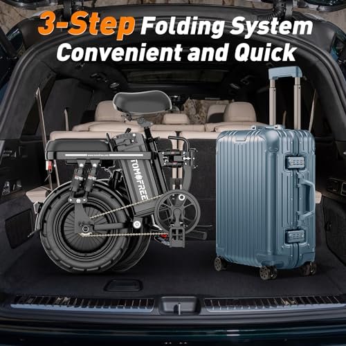 Z1 Electric Bike for Adults, Tomofree City Commuter Electric Bike 50 Miles, E Bikes for Adults Electric 1000w Motor, 3-Speed Electric Bicycles Enjoy Off-Road Riding with Rearview Mirror, LCD Display