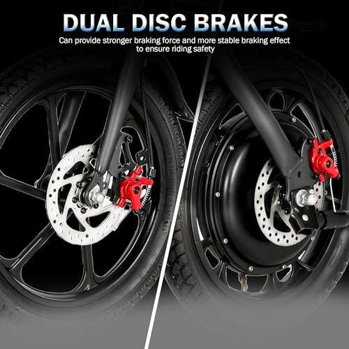 TESORO Folding Electric Bikes for Teens – 16″ Electric Mini Bike, 20MPH Ebike with 450W Motor, 36V Lithium-ion Battery,LCD Display,Dual Suspension,Foldable Electric Bicycle for Adults 13+, UL 2849 - Image 3