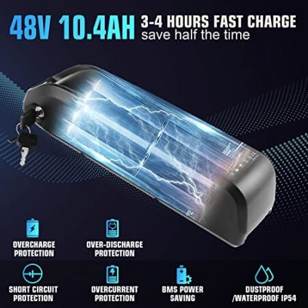 Speedrid 27.5″ Electric Bike for Adults, Peak 750W Ebike, 60Miles Electric Mountain Bike/Electric Bicycle with Removable 48V/499Wh Battery, Fast Charge, LCD Display and 21 Speed