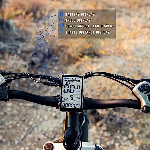 SENADA Electric Bike for Adults, 26″x 4″ Fat Tire Ebikes, 1000W Motor Electric Mountain Bicycle Max Speed 30MPH 62 Miles, 48V 17.5Ah Removable Battery & 21-Speed