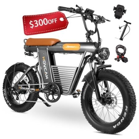 V50 Electric Bike for Adults,2000W Brushless Motor Up to 35MPH 70 Miles,20 in Fat Tire Ebike,48V 20 AH Removable Battery,7 Speed Gear Hydraulic Full Suspension Electric Motorcycle Bike