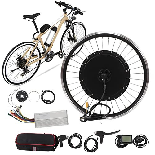 VBESTLIFE Front Wheel Electric Conversion Motor Kit, 20 Inch 48V 1500W Electric Bike Front Drive Motor Wheel Kit with 35A Controller LC?S866 Meter Shifter Assist Sensor