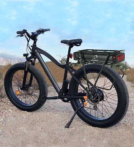 Joyisi Ebike Battery 52V 48V 20AH Lithium ion Battery with Charger, USB Port, Rack and Taillight, Electric Bike Battery for 1000W Bike Motor Kit