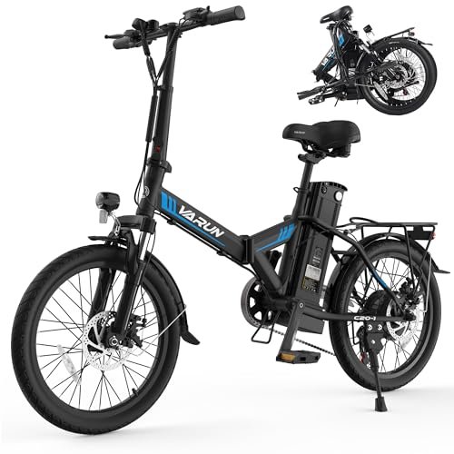VARUN Electric Bike – Peak 750W Folding Ebike for Adults Up to 40 Miles 20MPH, 48V Removable Lithium-Battery, Stylish 20″ Foldable Electric Bicycle Commuter for Women & Men - Image 3
