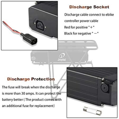 Joyisi Ebike Battery 48V 15AH 18AH Electric Bike Battery with Charger and BMS Protection Board for 1000W 750W 500W 350W Ebike Motor