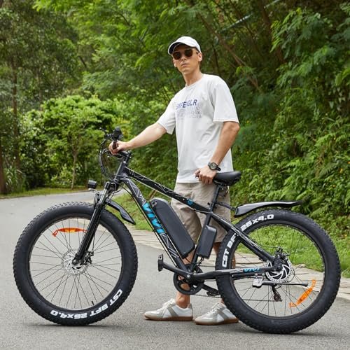 Vivi F26FUL Electric Bike Peak 1000W 26″ x 4.0 Fat Tire Electric Bike with 48V 13Ah Removable Battery, 7Speed, Top 26Mph, Cruise Control, Up to 60 Miles for Commuting, Beach,Snow, UL2849 Certification - Image 4