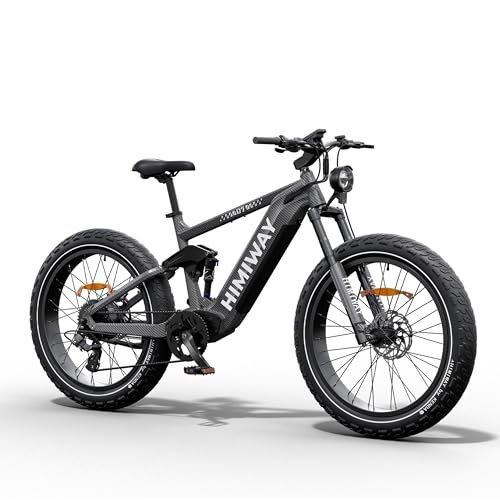 Himiway A7 Pro/D7 Cobra Electric Bike for Adults, 80MI Long Range 750W 27.5″X2.4″/26″×4.8″ City/Mountain Ebike with Four-Bar Linkage Suspension,400lb Payload, 20+MPH, 9/7 Speed System