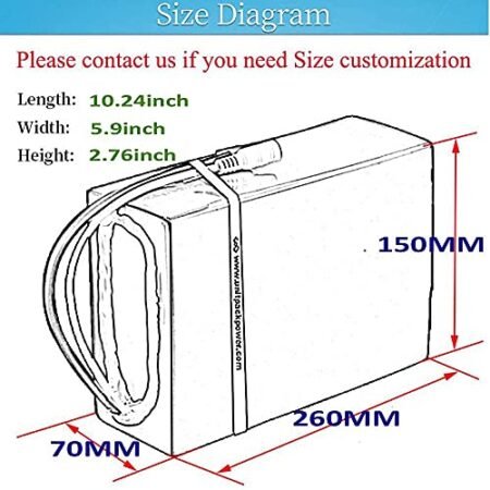 UPP Ebike Battery 48V – Electric Bike Battery for 1000W/750W/500W Bicycle DIY – Lithium ion Battery for Bafang Motor Go Kart E Scooter (48V 20Ah)