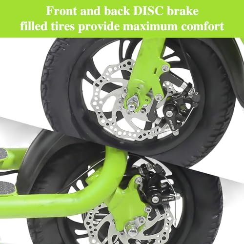 SEHOMY Electric Scooter Adults with Seat, Portable Scooters for Adults 15.5MPH Lightweight, Foldable 450W Motor Battery E-Scooter Basket, 265lbs Max Load Electronic Scooter 2 Wheel - Image 5