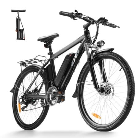 ZNH Electric Bike, Ebike 36V 10AH Removable Battery,20MPH 26 Electric Mountain Bike – Suspension Fork, LED Display – Experience The Thrill of Off-Road Riding