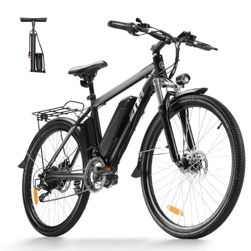 ZNH Electric Bike, Ebike 36V 10AH Removable Battery,20MPH 26 Electric Mountain Bike – Suspension Fork, LED Display – Experience The Thrill of Off-Road Riding