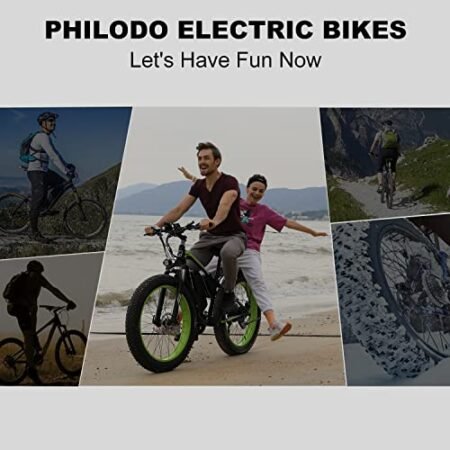 PHILODO Ebike Removable Battery, 48V 17.5Ah Bike Battery for H7 & P7