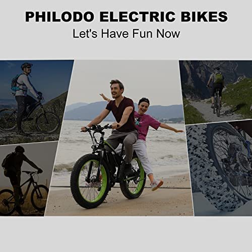 PHILODO Ebike Removable Battery, 48V 17.5Ah Bike Battery for H7 & P7