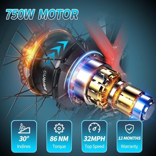 Step-Thru Electric Bike for Adults,750W Peak 1000W Motor Electric Mountain Bike 48V 15AH Removable Battery with ???????????????????????????? Cells, 30MPH+70Miles Commuter Electric Bicycle,Dual Hydraulic Disc - Image 4