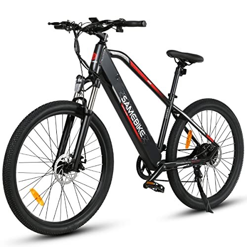 SAMEBIKE 27.5 inch Electric Bike with 48V 13AH Removable Lithium Battery Shimano Professional 7 Speed Gears and LCD Smart Meter, 500W Electric Bike for Adults Mountain Commuter Bike - Image 4