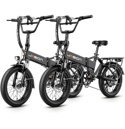 Jasion EB7 2.0 Electric Bike for Adults, 1200W Peak Motor 28MPH Max Speed Folding Ebike, 48V 10AH Removable Battery, 20″ Fat Tire with Dual Suspension, 7-Speed Electric Bicycles, UL Certifiled - Image 4