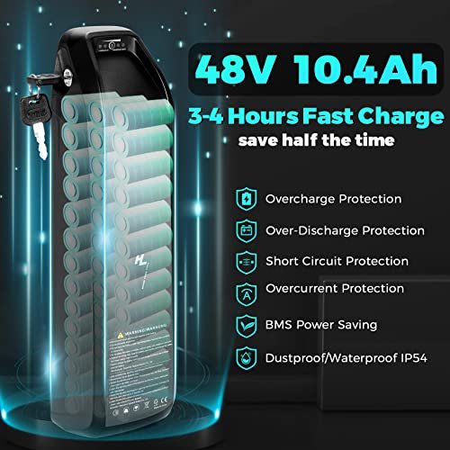 Speedrid Electric Bike 26″ Fat Tire Electric Bike for Adult, 25mph Peak 750W 48V 10.4/ 13Ah Removable Battery Electric Mountain Bike, Commuting Off Road Ebike 7 Speed & Front Suspension Fast Charge - Image 3