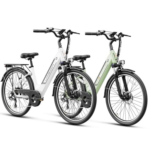 Jasion Roamer ST Electric Bike for Adults, 1200W Peak Motor Max 62miles & 28MPH City Cruiser Ebike,26” Commuter Ebike, 528WH Removable Battery,7-Speed Electric Bicycles, Front Suspension Bicycles - Image 4