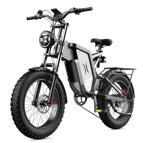 X20 Electric Bike for Adults 2000W Electric Dirt Bike with 48V 35AH Removable Battery, Hydraulic Oil Brake, Shamano 7-Speed, 34MPH, Max Range 75 Miles Mountain Electric Bicycle