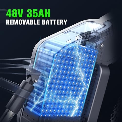 X20 Electric Bike for Adults 2000W Electric Dirt Bike with 48V 35AH Removable Battery, Hydraulic Oil Brake, Shamano 7-Speed, 34MPH, Max Range 75 Miles Mountain Electric Bicycle - Image 4