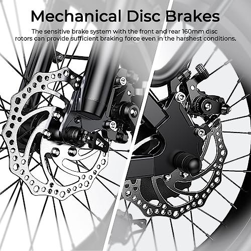 SOHAMO M3 Electric Mountain Bike for Adults, 1500W Peak Motor 30mph Electric Bike, 26″*4″ Fat Tire Ebike w/ 48V 15/20AH Removable Battery, 40/60 Miles 7-Speed Gears E Bike for Dirt Sandy Snow Offroad